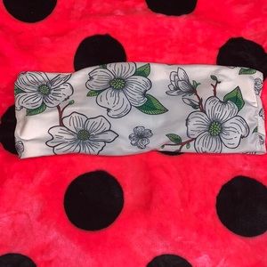 FLORAL BANDEAU PADDED BIKINI TOP